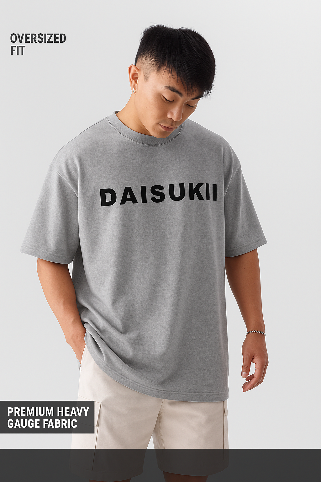 COSMIC CHAOS | GREY | OVERSIZED T-SHIRT