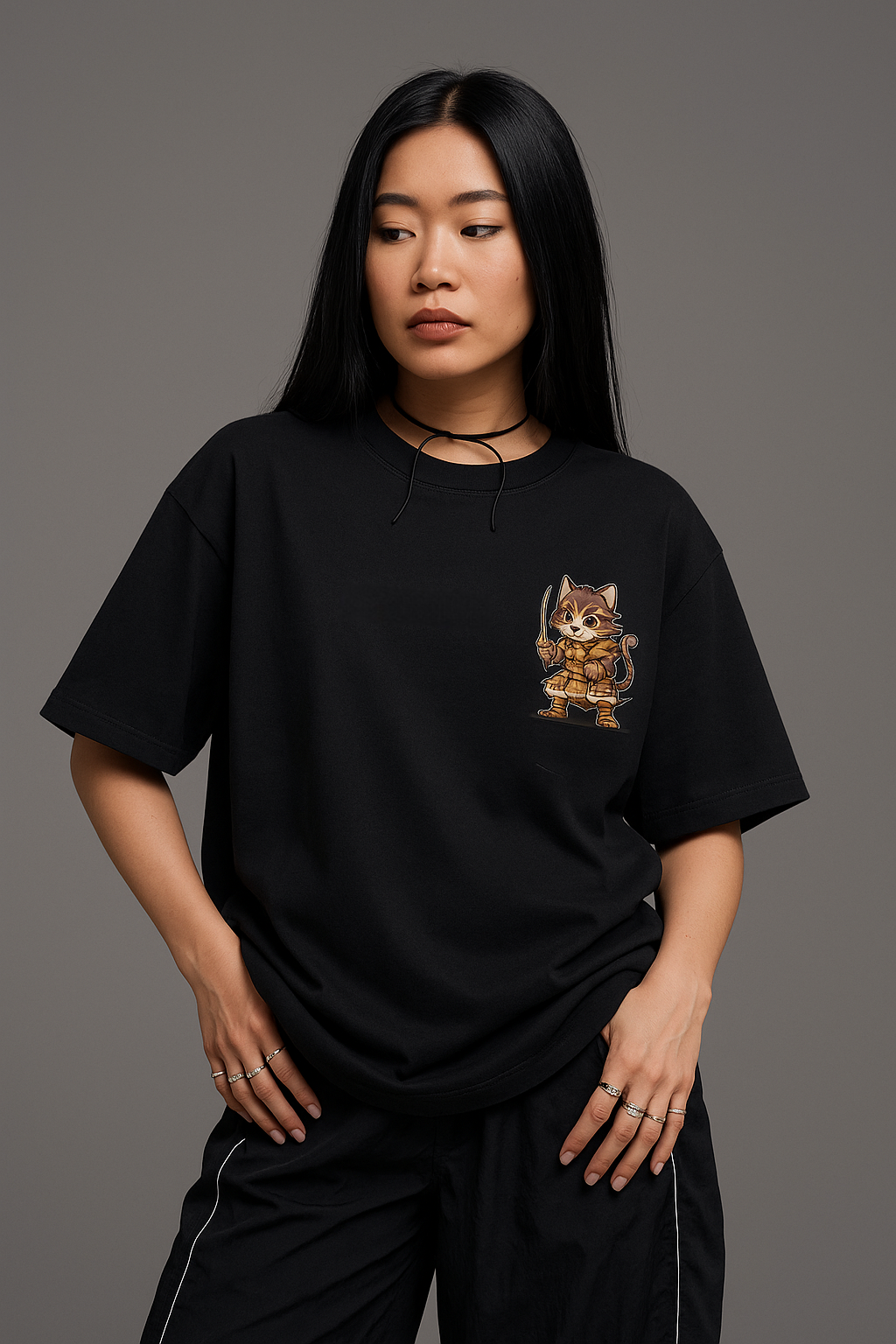 SAMURAI | BLACK | OVERSIZED T-SHIRT
