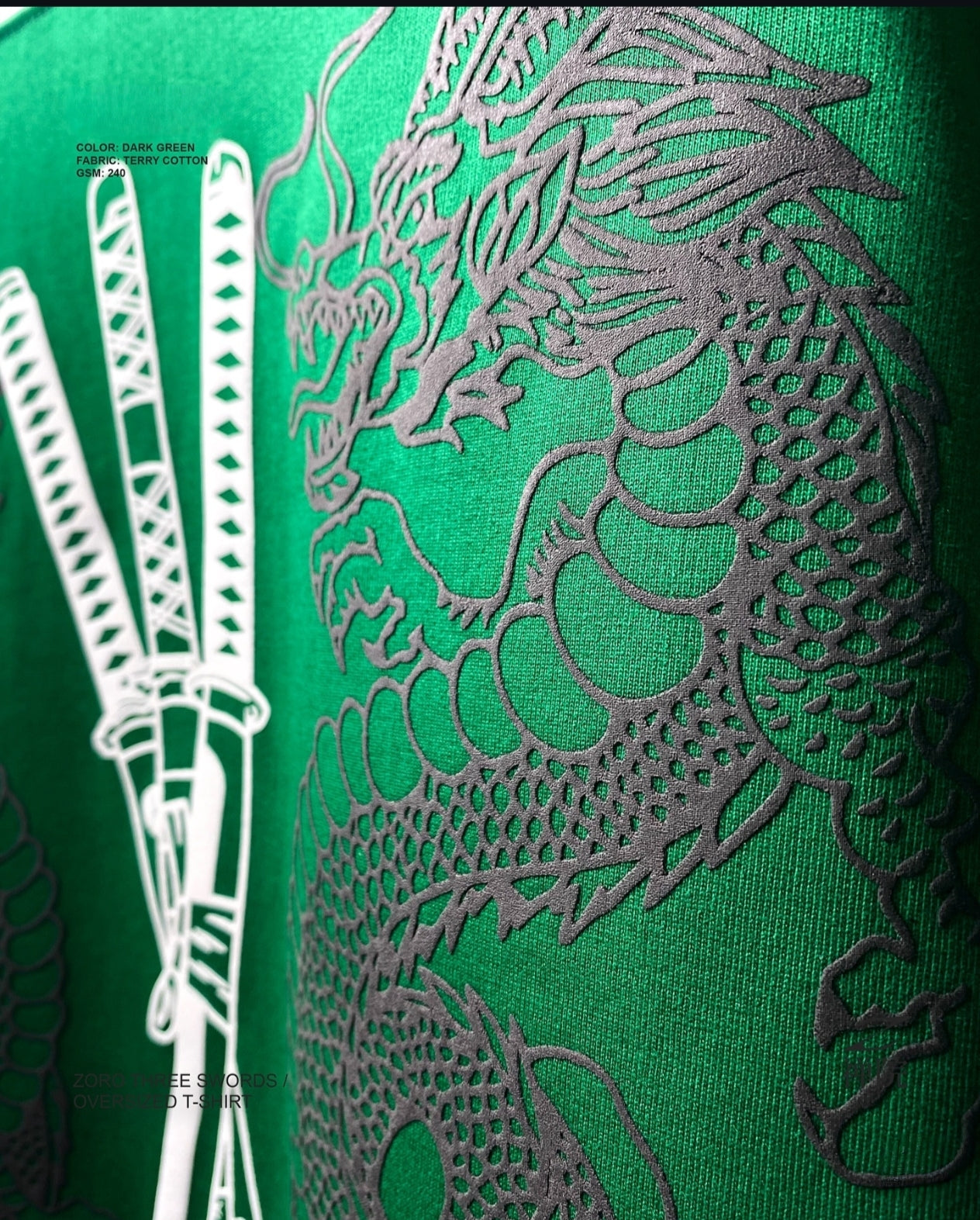 ZORO / THREE SWORDS / OVERSIZED T-SHIRT