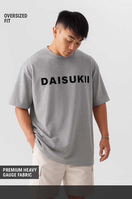 COSMIC CHAOS | GREY | OVERSIZED T-SHIRT