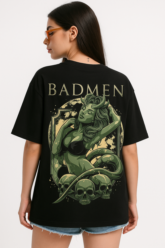 BADMEN | DEMON QUEEN | BLACK | OVERSIZED TSHIRT